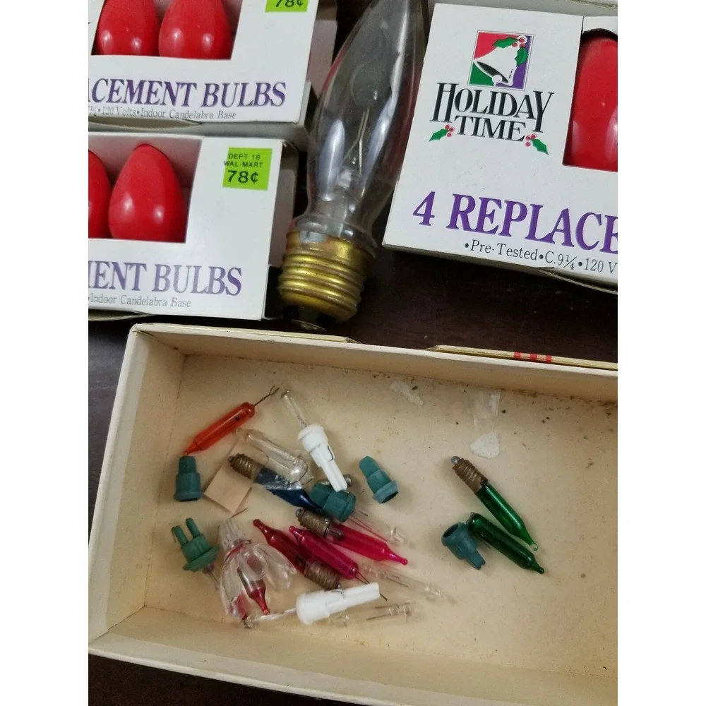VINTAGE CHRISTMAS‎ REPLACEMENT BULBS  Assortment Lot